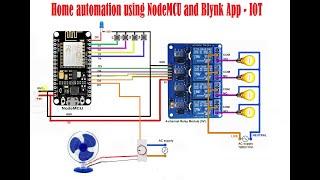 #IOT based Home #automation using NodeMCU and Blynk