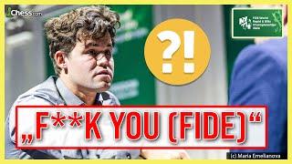 Magnus Carlsen: "F**k You (FIDE)!"