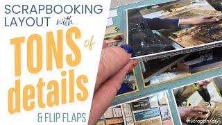 Scrapbooking Ideas for Flip Flaps | Paint Party | Stampin' Up Scrapbooking