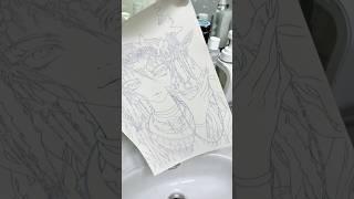 Bath for drawing paper