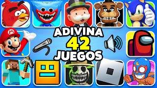  Adivina 42 JUEGOS Por La Canción ️ Poppy Playtime, Minecraft, Zoonomaly, FNAF, Angry Birds, Mario