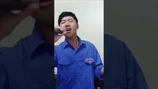 Tập hát Chào em cô gái Lam Hồng với trang phục áo đoàn viên thanh niên #cover #nhacthinhphong