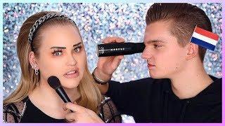 FIANCE DOES MY MAKEUP IN DUTCH!!! | NikkieTutorials