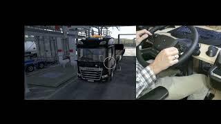 Hori Force Feedback Truck Control System InGame Review und Details | deutsch | DAS ETS2 Lenkrad!