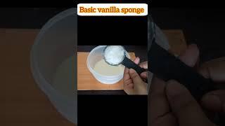 Basic vanilla sponge Recipe #cake #shortsfeed #food #viralvideo #cakedecoration