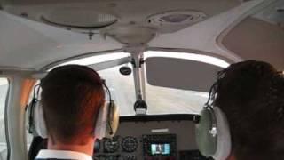 Landing at Sunset at Phoenix Goodyear Municipal Airport, AZ