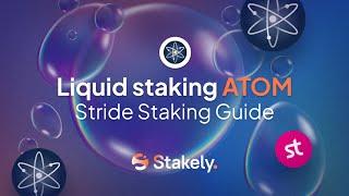 How to Liquid Stake ATOM on Stride | Easy ATOM Liquid Staking Tutorial