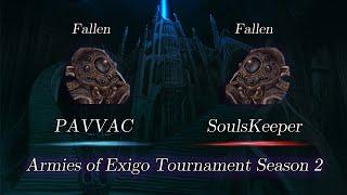 PAVVAC vs SoulsKeeper - Finals Game 1 - Armies of Exigo Tournament Season 2