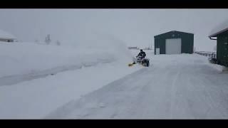 Rammy ATV Snowblower 120 in Wyoming USA - Fresh snow!