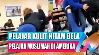 Pelajar Kulit Hitam Bela Gadis Pelajar Muslim Amerika Dipukuli