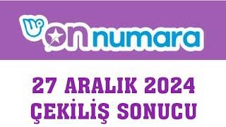 On Numara Çekiliş Sonuçları 27 Aralık 2024