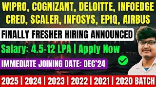 Wipro, Cognizant, Deloitte, Infosys Biggest Hiring | Fresher Job | 2025, 2024, 2023, 2022-2020 BATCH