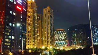 Hyderabad Night View Cable Bridge Kokapet Neopolis Gachibowli THUB and Financial District #hiteccity