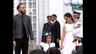 Presidente Nayib Bukele y Primera Dama Gabriela de Bukele...