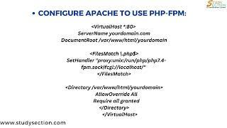 Learn How to Use PHP-FPM to run Multiple Websites with Apache Server with StudySection