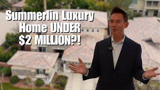 Stunning Home UNDER $2MILLION in Summerlin Nevada?!