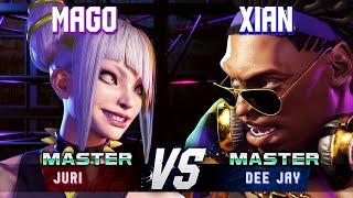 SF6 ▰ MAGO (Juri) vs XIAN (Dee Jay) ▰ High Level Gameplay