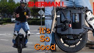 Veteran Sherman L first test ride and beeps