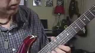 Guitar Lesson on fretboard tapping tap along scales