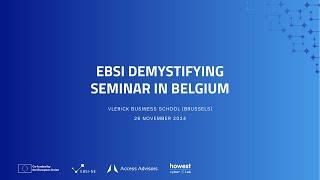 EBSI Demystifying Seminar in Belgium