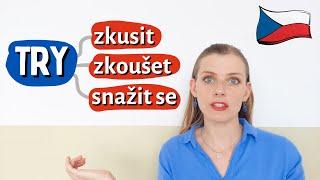  How to Say 'Try' in Czech: zkusit or snažit se?