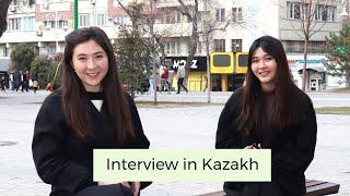 Slow interview in Kazakh language