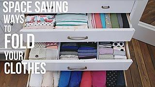 How to Fold Your Clothes to Save Space | HGTV