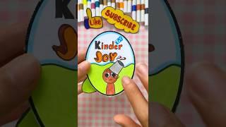  DIY Sprunki KINDER JOY | 手作りペーパー | 직접 만드는 종이󠁧󠁢󠁥󠁮󠁧󠁿 | DIY PAPER | #diy