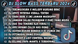 DJ SLOWBASS TERBARU 2024 || DJ TERIMUSKURA X MELODY HURUNG BBHC || DJ APETI YETEYAA VIRALL TIKTOK