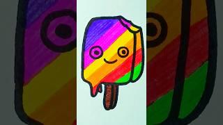 icecream colouring satisfying  #shorts #shortsfeed #art