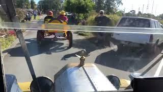 Merv and Margaret Thompson set off on the Veterans Car Club of Qld trek across Australia.