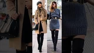 Women's over-the-knee boots  #shorts #boots #trends