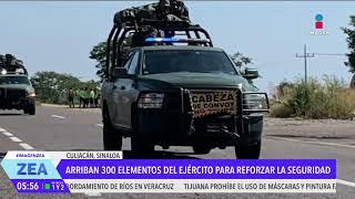 Arriban 300 elementos del Ejército Mexicano a Culiacán, Sinaloa | Noticias con Francisco Zea