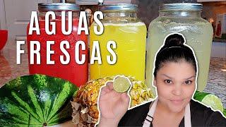 AGUAS FRESCAS | Fresh Watermelon Drink | Fresh Pineapple Drink Recipe | Summer Drinks