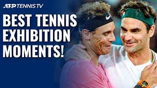 Best ATP Tennis Exhibition Match Moments!