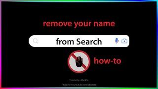 How to Remove Your Name from Google Search Results