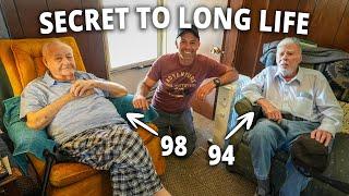 SECRET to LONG LIFE | Asking my 94 & 98 Year Old Grandpas