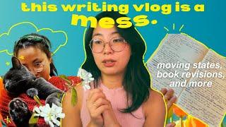 ‍ revising my novel is harder than i expected… // a messy writing vlog