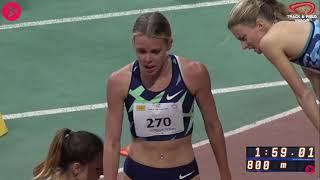 Keely Hodgkinson runs 1:59.03 to break World Junior 800m record