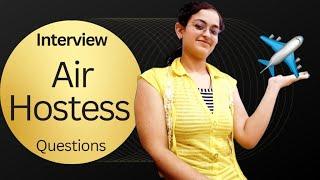 Mock Interview | How to Crack an interview | Air hostess interview | Cabin crew job questions