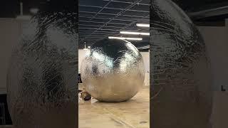 Inflating Silver Sphere: The Art Piece That Went Viral  #oddlysatisfying #artist #Artstudio