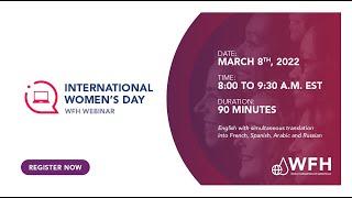 International Women’s Day webinar | March 8 2022