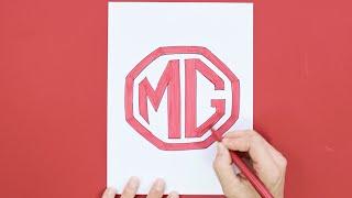 How to draw MG Motor Logo