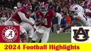 Auburn vs #13 Alabama Football Game Highlights 11 30 2024