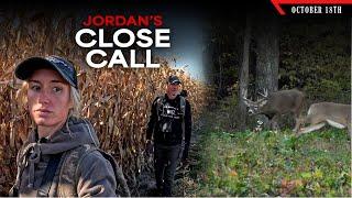 Hunting a Fat Buck - Jordan has a Close Call | Bowhunting Whitetails w/ Bill Winke