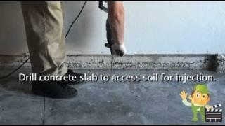 Subterranean Termite Slab Injection and Foaming