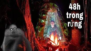 48h Xây dựng nơi trú ẩn sinh tồn trong khu rừng hoang vắng lạnh người