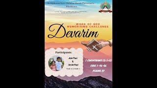 Serah Paul, Jose Paul - [Year 3, 6] - Devarim