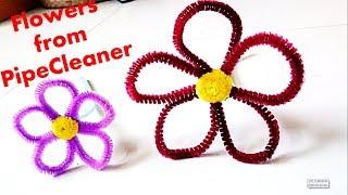 How to make Flower from Pipe Cleaner || Pipe Cleaner Flower #2