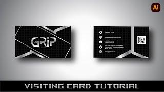 Visiting Card Design In illustrator tutorial | bussiness card | PJ EDITION